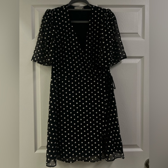 ALICE + OLIVIA Polka Dot Print Mini Dress - Picture 4 of 8